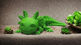 Axolotl zelený